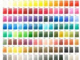 the color chart of the pantoner is shown in this image