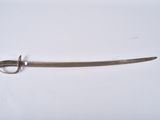 a close up of a knife on a white surface with a white background