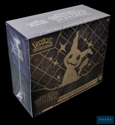 une boîte sur laquelle figure l'image d'une figurine de Pokémon