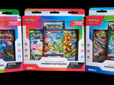 trois types différents de cartes Pokémon dans le paquet