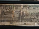 a picture of a picture of a city in a frame
