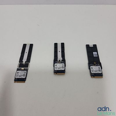 three different types of pci - e modules are shown on a white surface
