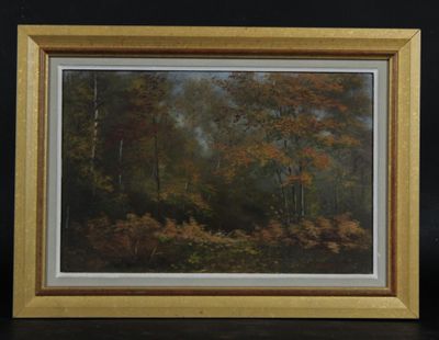 Auguste BARBICHON (1855-1917) Forêt de Fontainebleau.