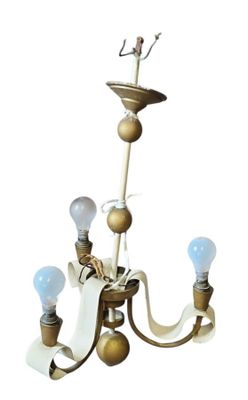 an image of a chandelier made of brass and glass