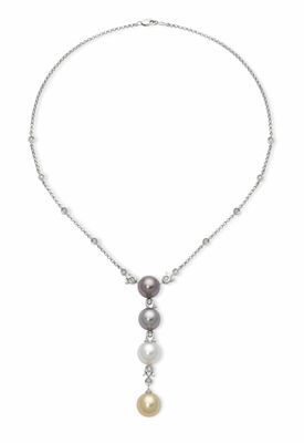 gros plan d'un collier sur fond blanc