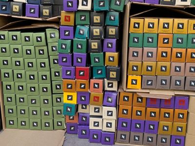 many boxes that are stacked on top of each other