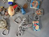 a lot of key chains that are on a table