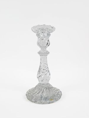 an image of a glass candle holder on a white background