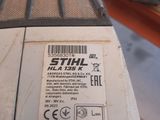 a label on the back of a machine that is sitting on a table