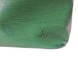 louis vu vu green epi leather clutch bag