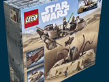 a box with a lego star wars set inside of it