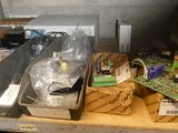 a table with a bunch of items on top of it