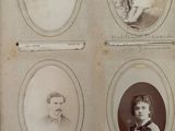 four pictures of a baby in a picture book