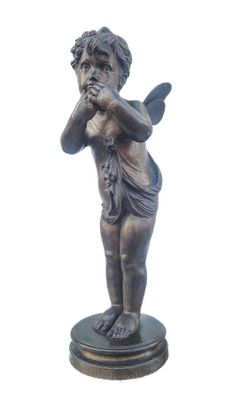 Putto bronze à patine brune Hauteur : 66 cm