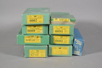 a stack of boxes of cigarettes sitting on a table