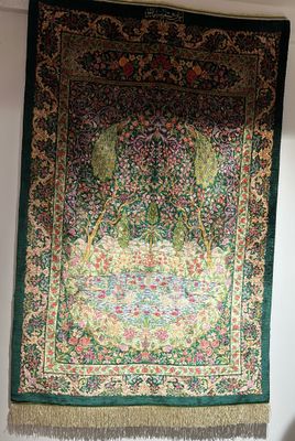 Tapis Iran Goum en soie 120 x 0/80