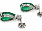 an image of a pair of emerald and diamond earrings