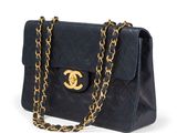 chanel black quilted lambskin flap bag with gold hardware