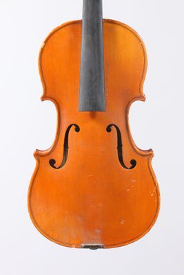 an old violin on a white background with a white background