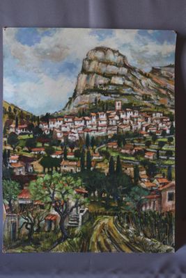 Max TOUTAIN (1935-2006), "Baou de Saint-Jeannet", huile sur …