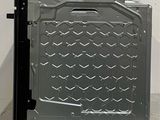 a metal box that is open on the floor