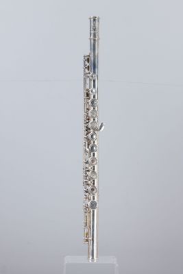 Lot de trois flûte dont une flûte en métal argenté, système … - Photo 1