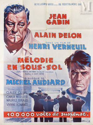 a poster for a movie starring two men smoking a cigarette