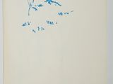 an image of a blue ink drawing of a man ' s face on a white background