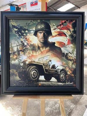 TABLEAU de l'artiste Sylvain BINET - JEEP WILLYS OVERLOAD - …