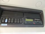 a radio in the center of a car ' s console