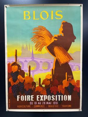 une image représentant une affiche sur laquelle figure une femme tenant un épi de blé