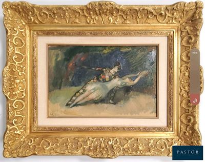 tableau représentant une femme à cheval, dans un cadre doré accroché au mur
