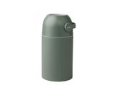 an image of a green trash can with a lid