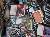 a box full of cards sitting on top of a table