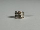 sterling silver stacking ring with star charm