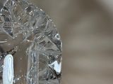 a glass object that is sitting on a table