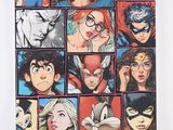 the cover of a notebook with a bunch of comics on it