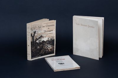 trois livres posés sur une table l'un à côté de l'autre