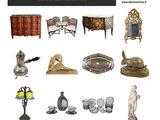 la couverture d'un catalogue de meubles anciens et d'objets d'antiquité
