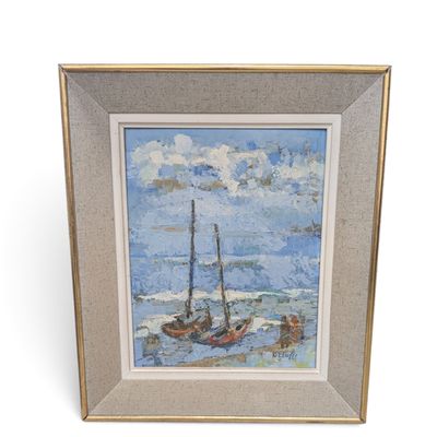 an image of a painting of a sailboat in the ocean
