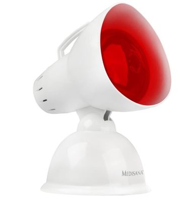 un gros plan sur une lumière rouge au sommet d'un objet blanc