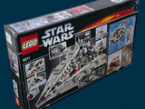 a box with a lego star wars set inside of it