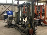 a picture of a forklift truck in a warehouse
