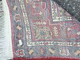 a close up of a rug on the ground
