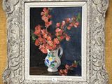 une image d'une peinture de fleurs dans un vase