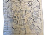 a picture of a drawing of a plan of a city