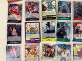 a lot of cards on the table with a lot of them