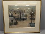 une image d'une photo d'un tableau représentant une scène de rue
