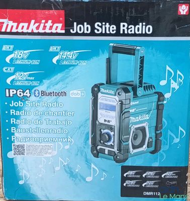 a box with a bluetooth radio inside of it