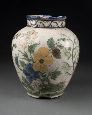 XIXème siècle. VASE à panse évasée et à décor d'un …